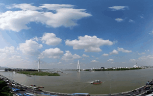 600 người căng mình 'cõng bê tông' vượt sông, quyết đưa cây cầu 8.000 tỷ đồng 'về đích' trước Quốc khánh - Ảnh 3.