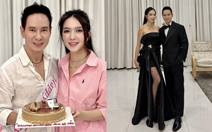 Hoa hậu Đỗ Mỹ Linh cùng Chủ tịch Hà Nội FC đón sinh nhật ở nước ngoài, trao cho ông xã nụ hôn ngọt ngào- Ảnh 2.