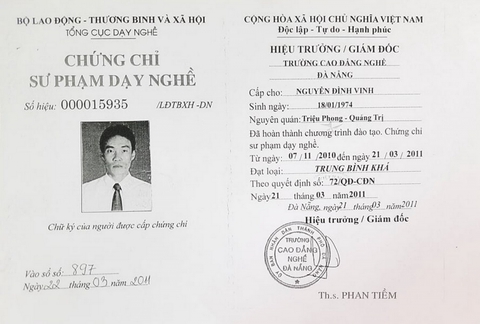 Thu hồi chứng nhận dạy thực hành lái xe B2 với hai người dùng bằng giả - Ảnh 1. Thu hồi chứng nhận dạy thực hành lái xe B2 với hai người dùng bằng giả - Ảnh 1.