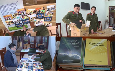 Công an Thanh Hóa xử lý hàng loạt điểm hoạt động của Hội Thánh Đức Chúa Trời Mẹ - Ảnh 1. Công an Thanh Hóa xử lý hàng loạt điểm hoạt động của Hội Thánh Đức Chúa Trời Mẹ - Ảnh 1.