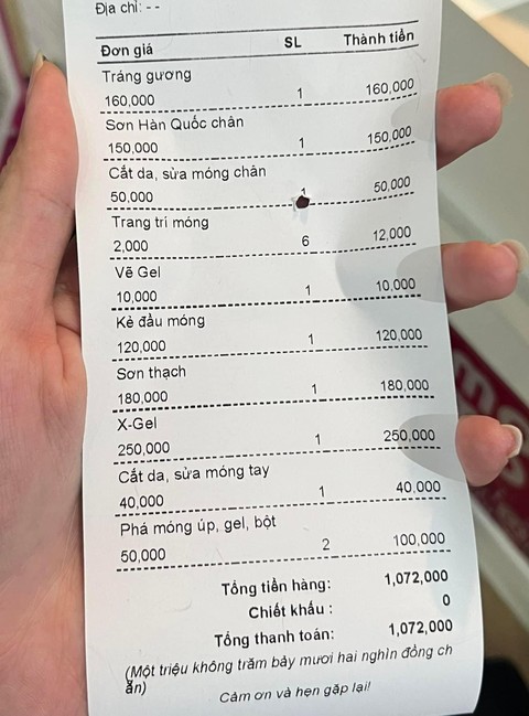 Cô gái Sài Gòn làm nail mất 6 tiếng, hóa đơn tiền triệu nhưng thành quả cười ra nước mắt - Ảnh 2. Cô gái Sài Gòn làm nail mất 6 tiếng, hóa đơn tiền triệu nhưng thành quả cười ra nước mắt - Ảnh 2.