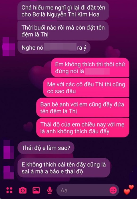 Tranh cãi chữ Thị trong tên con làm rạn nứt gia đình trẻ - Ảnh 2. Tranh cãi chữ Thị trong tên con làm rạn nứt gia đình trẻ - Ảnh 2.