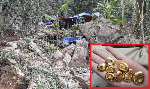 Bắt giữ nhóm khai thác vàng trái phép trong rừng sâu hòa bình - Ảnh 1. Bắt giữ nhóm khai thác vàng trái phép trong rừng sâu hòa bình - Ảnh 1.