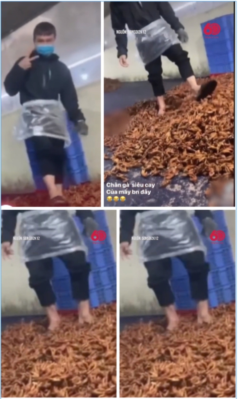 Rùng mình hình ảnh chân gà siêu cay trên TikTok bị giẫm đạp, đổ đống dưới đất: Nhìn thế này liệu còn ai dám ăn?- Ảnh 1. Rùng mình hình ảnh chân gà siêu cay trên TikTok bị giẫm đạp, đổ đống dưới đất: Nhìn thế này liệu còn ai dám ăn?- Ảnh 1.