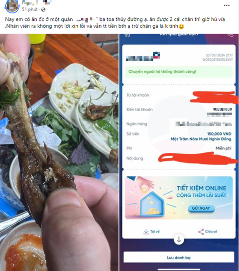 Kinh hãi "cả gia đình" giòi bò ngoe nguẩy trong chiếc chân gà ở quán ốc- Ảnh 2. Kinh hãi "cả gia đình" giòi bò ngoe nguẩy trong chiếc chân gà ở quán ốc- Ảnh 2.
