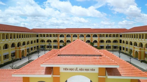 Việt Nam vừa có ngôi trường thứ hai đạt chứng nhận công trình xanh: Đầu tư 100 tỷ, nhiều vật liệu đặc biệt- Ảnh 3. Việt Nam vừa có ngôi trường thứ hai đạt chứng nhận công trình xanh: Đầu tư 100 tỷ, nhiều vật liệu đặc biệt- Ảnh 3.