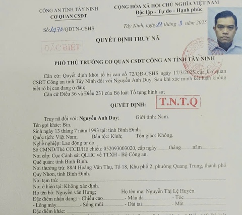 Phát lệnh truy nã đặc biệt Đào Xuân Lộc và 2 đồng phạm - Ảnh 3. Phát lệnh truy nã đặc biệt Đào Xuân Lộc và 2 đồng phạm - Ảnh 3.