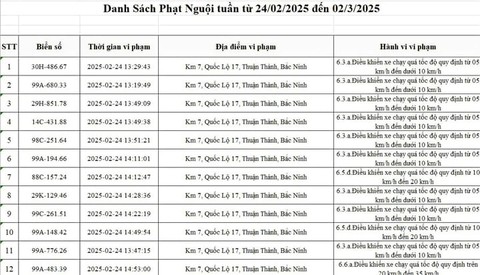 76 Xe bị phạt nguội Bắc Ninh trong một tuần do vi phạm giao thông - Ảnh 1. 76 Xe bị phạt nguội Bắc Ninh trong một tuần do vi phạm giao thông - Ảnh 1.