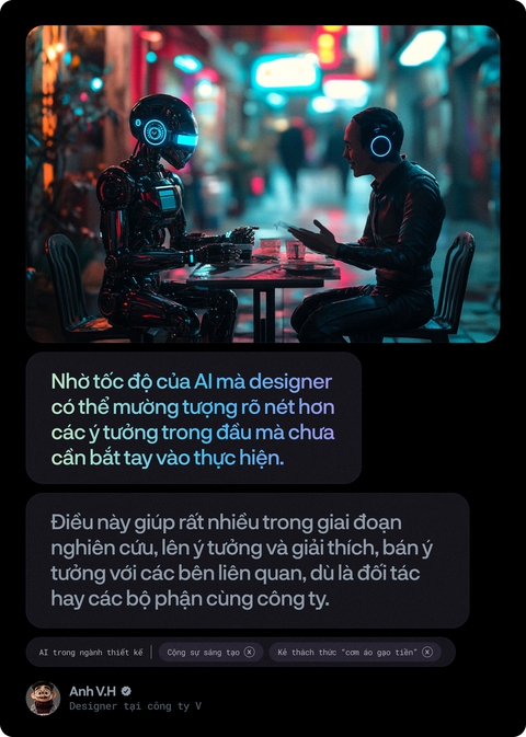 Designer kể chuyện nghề thời công nghệ: Không làm đồng nghiệp với AI thì ... thất nghiệp! - Ảnh 3. Designer kể chuyện nghề thời công nghệ: Không làm đồng nghiệp với AI thì ... thất nghiệp! - Ảnh 3.