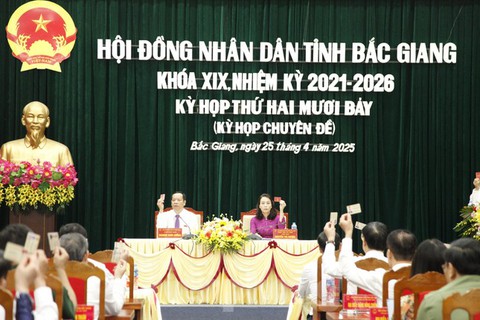HĐND tỉnh Bắc Giang thông qua sắp xếp đơn vị hành chính hợp nhất với Bắc Ninh - Ảnh 1. HĐND tỉnh Bắc Giang thông qua sắp xếp đơn vị hành chính hợp nhất với Bắc Ninh - Ảnh 1.