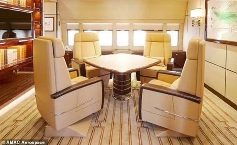 Chuyên cơ của Trump: Cung điện bay 400 triệu USD được Qatar tặng cựu Tổng thống Mỹ - Ảnh 2. Chuyên cơ của Trump: Cung điện bay 400 triệu USD được Qatar tặng cựu Tổng thống Mỹ - Ảnh 2.