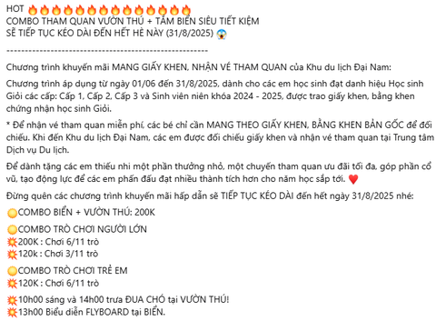 Khu du lịch Đại Nam 6.000 tỷ của vợ chồng bà Nguyễn Phương Hằng công bố thông tin gây bất ngờ- Ảnh 1. Khu du lịch Đại Nam 6.000 tỷ của vợ chồng bà Nguyễn Phương Hằng công bố thông tin gây bất ngờ- Ảnh 1.