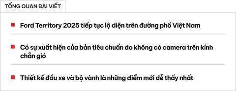 Lô xe Ford Territory 2025 đã lăn bánh trên đường phố Việt Nam, để lộ cụm đèn LED mới, mâm mới, dễ ra mắt trong thời gian gần cạnh tranh CX-5, Tucson- Ảnh 1. Lô xe Ford Territory 2025 đã lăn bánh trên đường phố Việt Nam, để lộ cụm đèn LED mới, mâm mới, dễ ra mắt trong thời gian gần cạnh tranh CX-5, Tucson- Ảnh 1.