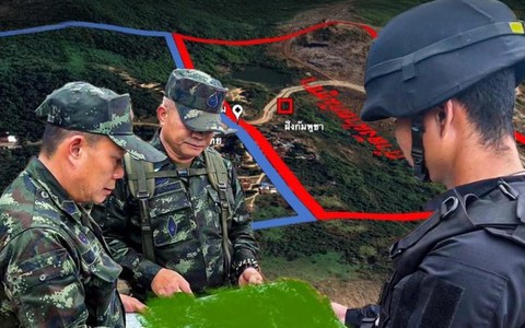 Thái Lan bố trí dây thép gai, cáo buộc nước láng giềng 'gài mìn' trái phép: Campuchia phản ứng - Ảnh 2.