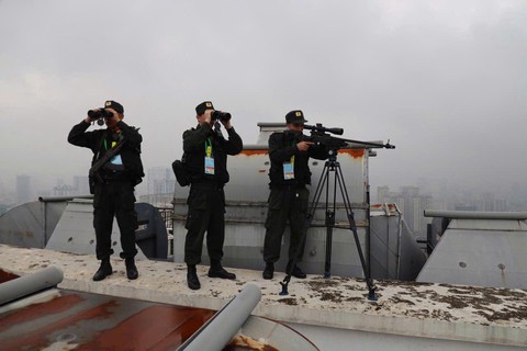 Đặc công Biệt động chống khủng bố, tổ chống UAV và nhiều lực lượng sẵn sàng vào vị trí bảo vệ Đại hội XIV - Ảnh 4.