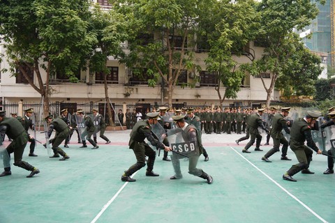 Đặc công Biệt động chống khủng bố, tổ chống UAV và nhiều lực lượng sẵn sàng vào vị trí bảo vệ Đại hội XIV - Ảnh 13.