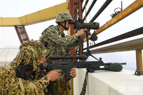 Đặc công Biệt động chống khủng bố, tổ chống UAV và nhiều lực lượng sẵn sàng vào vị trí bảo vệ Đại hội XIV - Ảnh 6.