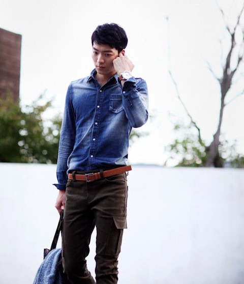 Lịch lãm cùng sơ mi denim 8 Lịch lãm cùng sơ mi denim 8