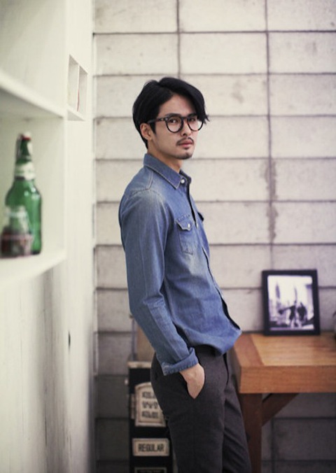 Lịch lãm cùng sơ mi denim 20 Lịch lãm cùng sơ mi denim 20