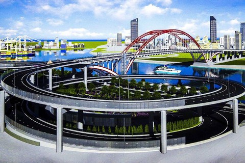 Sắp hợp long cầu vòm thép dáng độc cánh chim biển ở Hải Phòng - Ảnh 2. Sắp hợp long cầu vòm thép dáng độc cánh chim biển ở Hải Phòng - Ảnh 2.