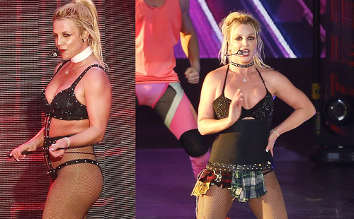 Britney Spears lộ eo ngấn mỡ, dáng thô khi diện đồ gợi cảm quá mức