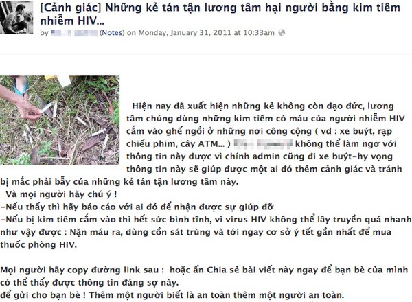 Tung tin thất thiệt lên Facebook có thể bị bắt 1