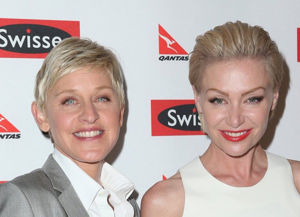 The talk show host/comedienne and ‘Arrested Development’ actress married in 2008. In March, DeGeneres took to her blog to urge the Supreme Court to strike down California’s Prop 8: 