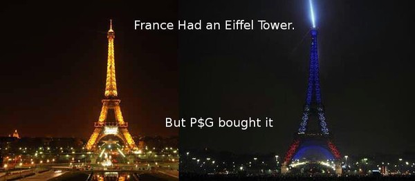 
	Tháp Eiffel mừng PSG vô địch