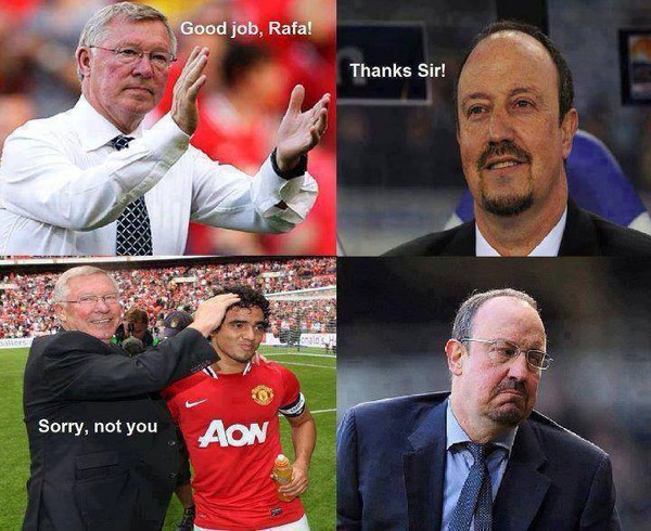 
	Sir Alex troll Benitez