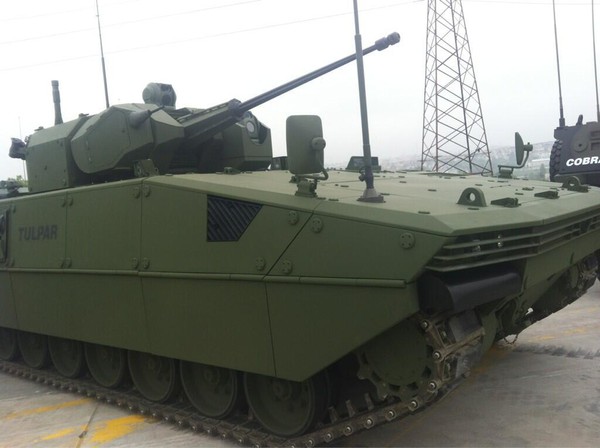 
	Mô đun tháp vũ khí điều khiển từ xa Mizrak 30 trông gần giống như thiết
	kế tháo pháo trên loại xe chiến đấu chở quân tương tự BMP Puma của Đức.