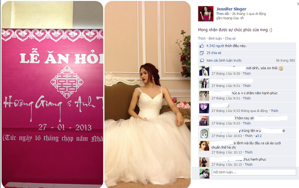 
	Trò đùa ghép ảnh của Hương Giang khiến người hâm mộ tá hỏa vì nghĩ cô đã đi lấy chồng