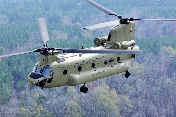 Trực thăng vận tải hạng nặng CH-47F Chinook của Mỹ.