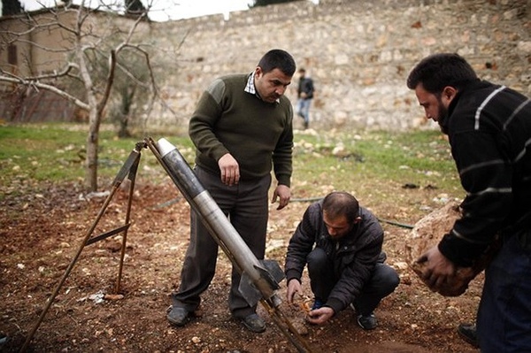 Tên lửa tự chế của phe nổi dậy Syria
