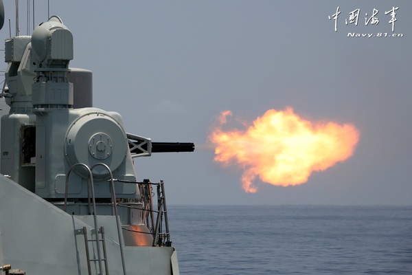 Hỏa lực pháo 730 CIWS được trang bị cho tàu khu trục 169 khai hỏa