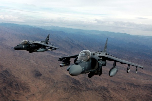 AV-8V Harrier là một loại chiến đấu cơ chủ lực của lực lượng Thủy quân lục chiến Mỹ đóng tại Afghanistan