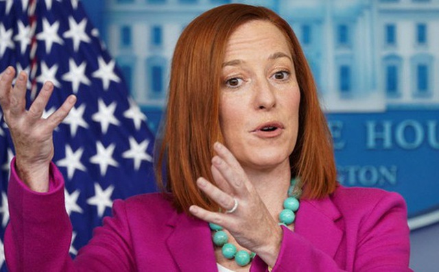 Thư ký Báo chí Nhà Trắng Jen Psaki. Ảnh: Reuters Thư ký Báo chí Nhà Trắng Jen Psaki. Ảnh: Reuters