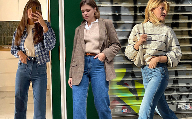 10 cách diện quần jeans nổi bật của phụ nữ Pháp