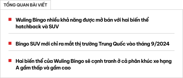 Lộ ảnh Wuling Bingo đeo biển số Việt Nam: Lần đầu lộ bản SUV, ra mắt ngày 2/11, cạnh tranh phân khúc A - Ảnh 1.