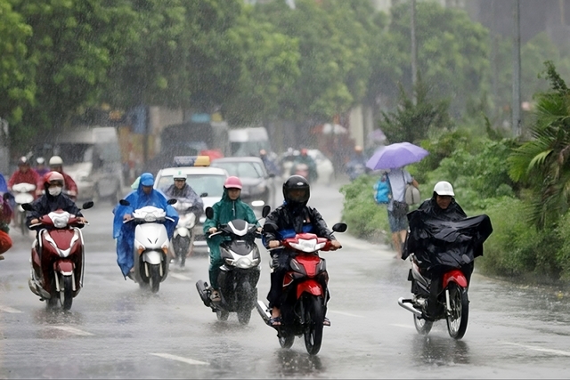 Nhiều nơi bắt đầu mưa rất to, còn kéo dài liên tiếp 2 ngày tới - Ảnh 1.