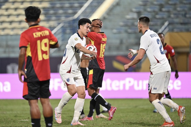 TRỰC TIẾP Timor Leste 0-7 Thái Lan: Nhà ĐKVĐ AFF Cup khẳng định sức mạnh vượt trội - Ảnh 1.