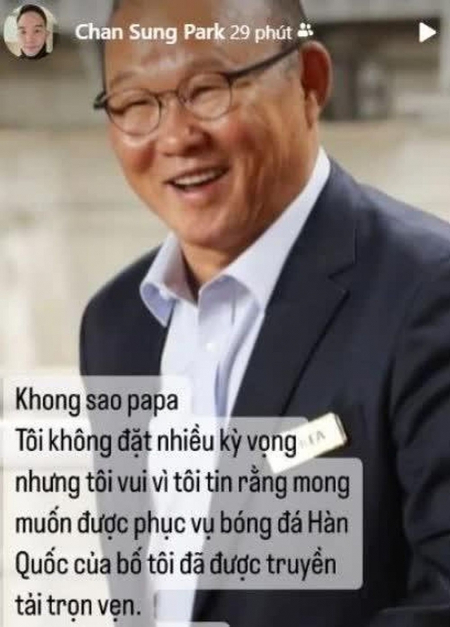 Con trai HLV Park Hang-seo lên tiếng, nói rõ một điều khi bố muốn dẫn dắt ĐT Hàn Quốc- Ảnh 1.