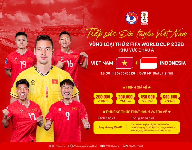 Vé trận Việt Nam vs Indonesia cao nhất 600.000 đồng- Ảnh 1.