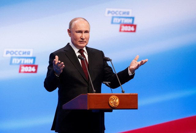 Chiến thắng áp đảo, Tổng thống Putin tái đắc cử nhiệm kỳ thứ năm- Ảnh 1.