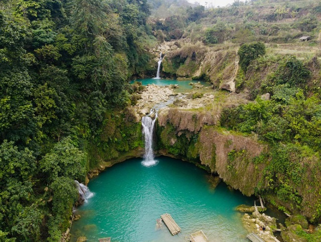 Phát hiện thác nước 7 tầng được mệnh danh là "tuyệt tình cốc" như trong phim, cách Hà Nội 200km- Ảnh 8.