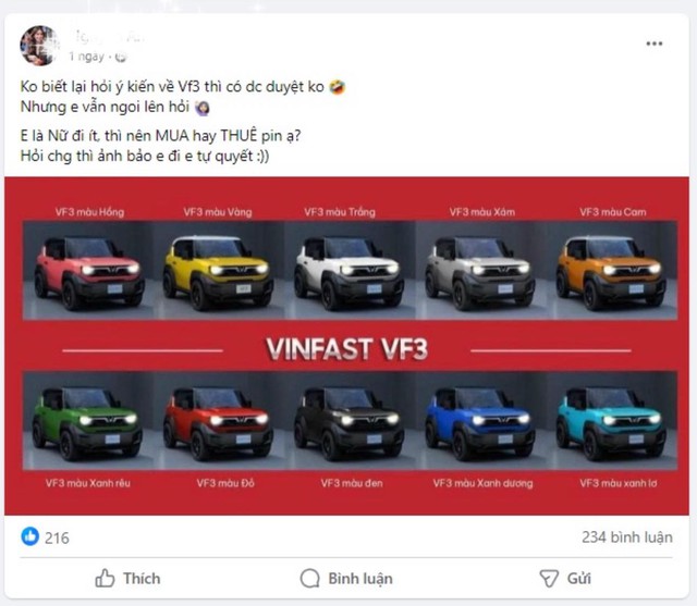 VinFast VF 3 'dáng đẹp giá ngọt' nhưng người dùng vẫn tranh luận rôm rả: Vì con số 80 triệu?- Ảnh 1.