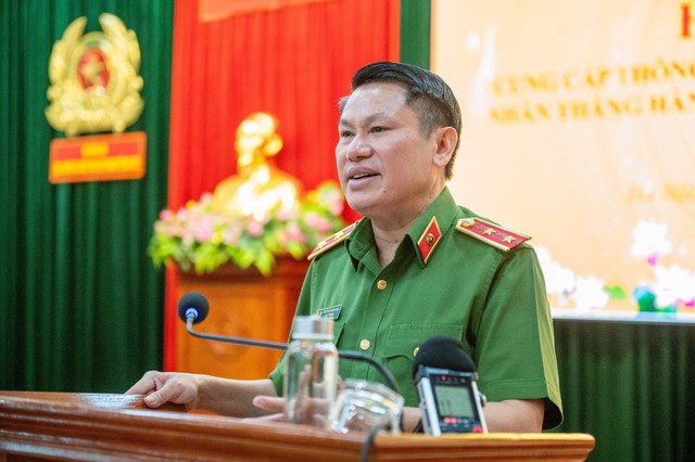 Trung tướng Nguyễn Văn Viện, Cục trưởng Cục Cảnh sát điều tra tội phạm về ma túy thông tin tại hội nghị.