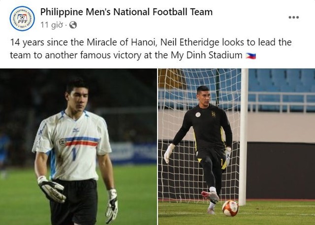 Thủ môn danh tiếng của Philippines muốn thắng ĐTVN, tái hiện "đêm Hà Nội diệu kỳ"- Ảnh 1. Thủ môn danh tiếng của Philippines muốn thắng ĐTVN, tái hiện "đêm Hà Nội diệu kỳ"- Ảnh 1.