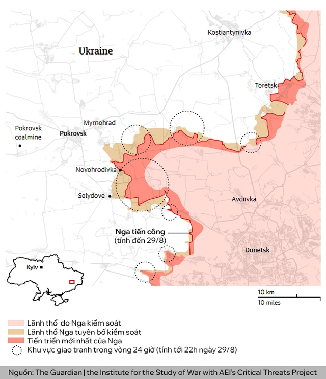 Nga áp sát "cửa ngõ" chiến lược: Pokrovsk trước nguy cơ sụp đổ, Ukraine lâm vào thế trận hiểm nghèo? - Ảnh 2.