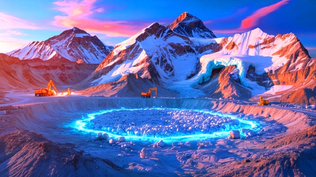 Trung Quốc tìm thấy mỏ "vàng trắng" 1 triệu tấn trên đỉnh Everest: Chưa kịp mừng thì toàn cầu báo động- Ảnh 1.