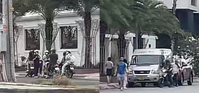 Đông đảo người dân tập trung trước lâu đài của Ngân Collagen: Xảy ra chuyện gì?- Ảnh 1. Đông đảo người dân tập trung trước lâu đài của Ngân Collagen: Xảy ra chuyện gì?- Ảnh 1.